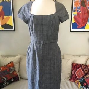 Banana Republic plaid suit dress 6